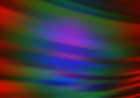 Dark Multicolor, Rainbow vector blurred bright pattern. 스톡 일러스트