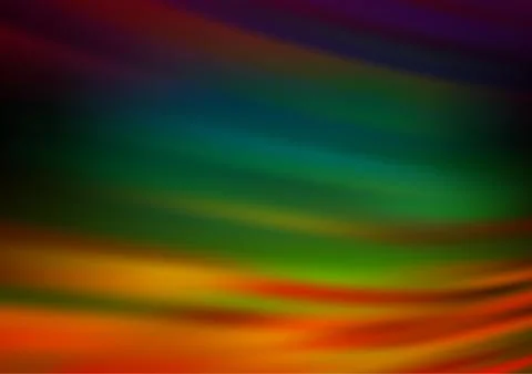 Dark Multicolor, Rainbow vector blurred bright pattern. イラスト素材