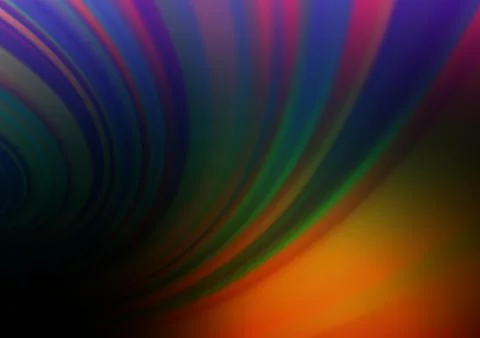Dark Multicolor, Rainbow vector blurred shine abstract pattern. Illustrazione stock