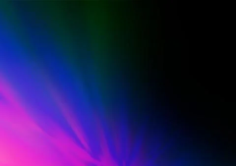 Dark Multicolor, Rainbow vector blurred shine abstract template. Stock Illustration