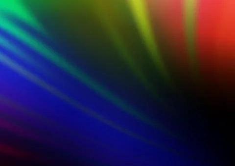 Dark Multicolor, Rainbow vector blurred shine abstract pattern. Stockillustratie