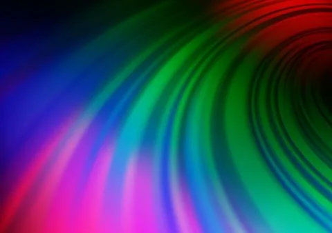 Dark Multicolor, Rainbow vector blurred shine abstract pattern. イラスト素材