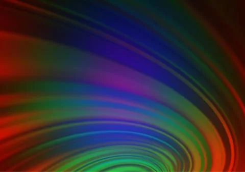 Dark Multicolor, Rainbow vector blurred bright pattern. イラスト素材