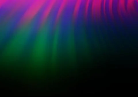Dark Multicolor, Rainbow vector blurred shine abstract background. Illustrazione stock