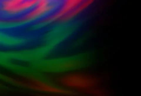 Dark Multicolor, Rainbow vector blurred and colored pattern. イラスト素材