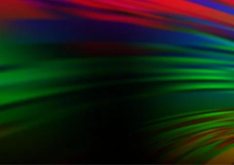 Dark Multicolor, Rainbow vector blurred and colored background. Stock Illustration