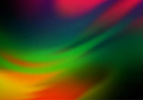 Dark Multicolor, Rainbow vector blurred bright pattern. 스톡 일러스트