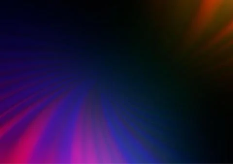 Dark Multicolor, Rainbow vector blurred and colored background. Stock Illustration