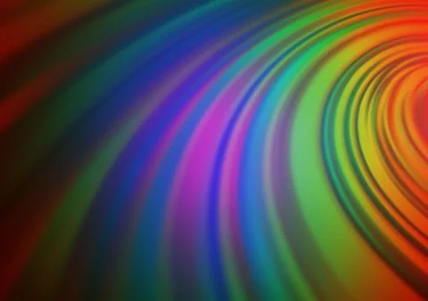 Dark Multicolor, Rainbow vector blurred bright template. Stock-Illustration
