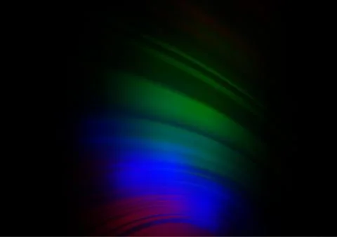 Dark Multicolor, Rainbow vector blurred and colored template. Stock Illustration