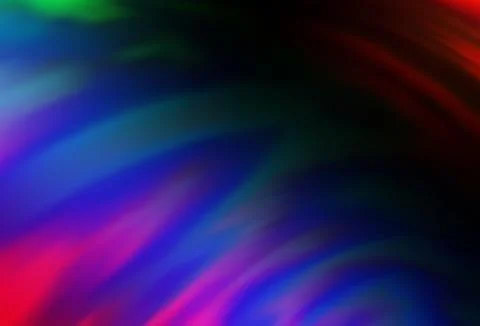 Dark Multicolor, Rainbow vector blurred bright pattern. Stock Illustration
