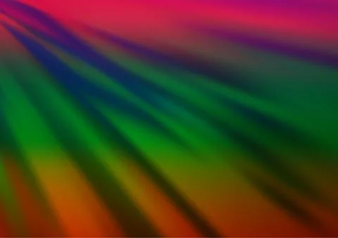 Dark Multicolor, Rainbow vector blurred shine abstract pattern. Illustrazione stock