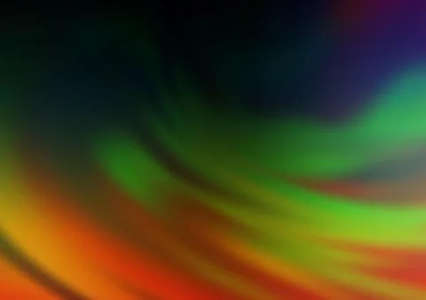 Dark Multicolor, Rainbow vector blurred shine abstract pattern. Illustrazione stock