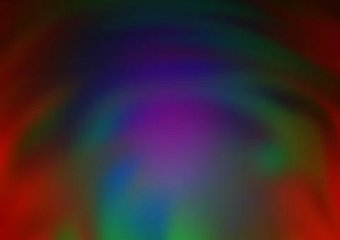 Dark Multicolor, Rainbow vector blurred shine abstract pattern. Illustrazione stock