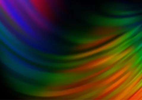 Dark Multicolor, Rainbow vector blurred bright pattern. Stock Illustration