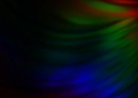 Dark Multicolor, Rainbow vector blurred bright pattern. Stock Illustration