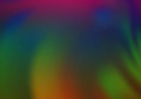 Dark Multicolor, Rainbow vector blurred shine abstract pattern. Illustrazione stock