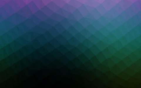 Dark Multicolor, Rainbow vector blurry triangle pattern. Stock Illustration