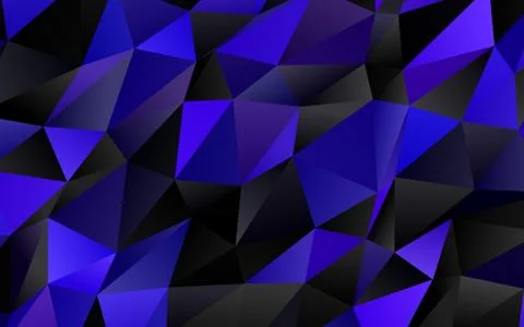 Dark Multicolor, Rainbow vector blurry triangle pattern. 스톡 일러스트