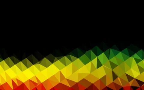 Dark Multicolor, Rainbow vector blurry triangle pattern. 스톡 일러스트