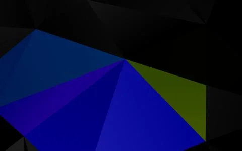 Dark Multicolor, Rainbow vector blurry triangle texture. Illustrazione stock