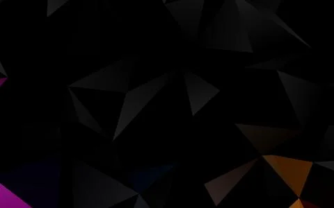 Dark Multicolor, Rainbow vector blurry triangle pattern. 스톡 일러스트