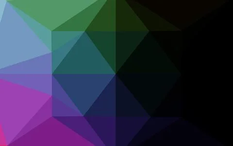 Dark Multicolor, Rainbow vector blurry hexagon pattern. 스톡 일러스트