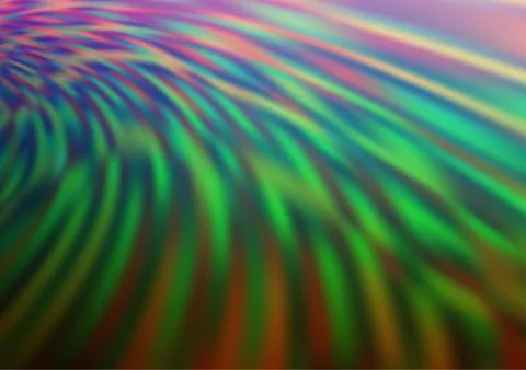 Dark Multicolor, Rainbow vector bokeh pattern. Illustrazione stock