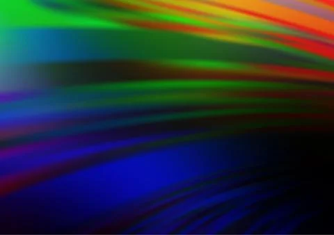 Dark Multicolor, Rainbow vector bokeh and colorful pattern. Illustrazione stock