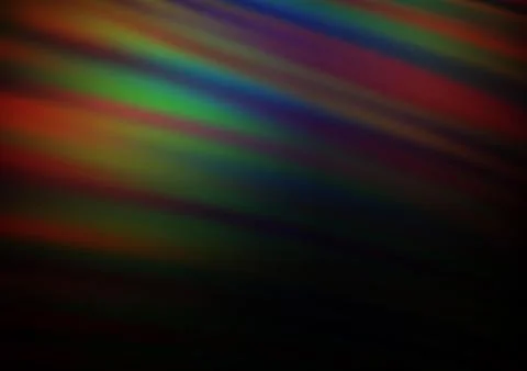 Dark Multicolor, Rainbow vector bokeh and colorful pattern. Illustrazione stock