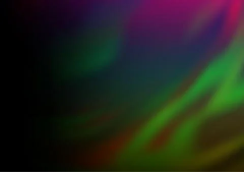 Dark Multicolor, Rainbow vector bokeh pattern. Illustrazione stock