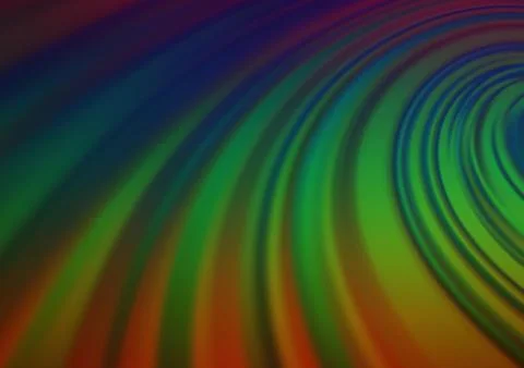 Dark Multicolor, Rainbow vector bokeh and colorful pattern. Illustrazione stock