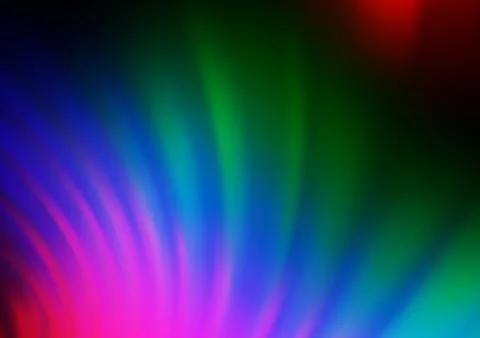 Dark Multicolor, Rainbow vector bokeh pattern. イラスト素材