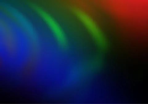 Dark Multicolor, Rainbow vector bokeh and colorful pattern. Illustrazione stock