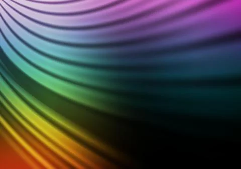 Dark Multicolor, Rainbow vector bokeh pattern. Stock Illustration