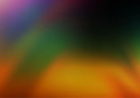 Dark Multicolor, Rainbow vector bokeh and colorful pattern. Stock Illustration