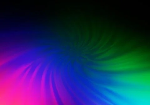 Dark Multicolor, Rainbow vector bokeh pattern. Stockillustratie