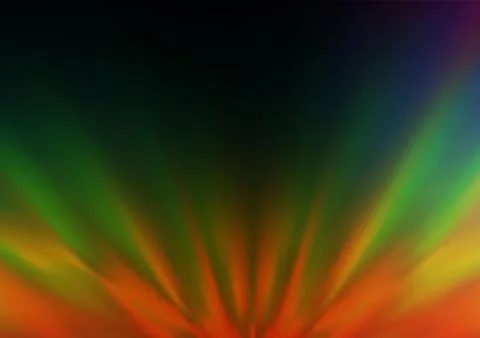 Dark Multicolor, Rainbow vector bokeh and colorful pattern. Stockillustratie