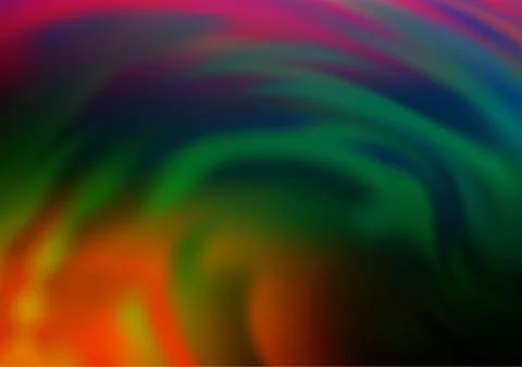 Dark Multicolor, Rainbow vector bokeh pattern. Stock Illustration
