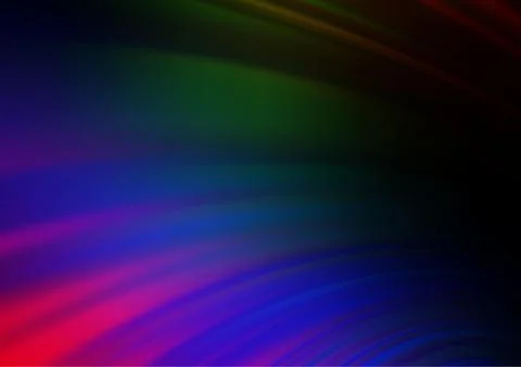 Dark Multicolor, Rainbow vector bokeh pattern. Illustrazione stock