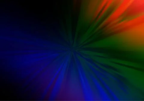 Dark Multicolor, Rainbow vector bokeh and colorful pattern. Illustrazione stock