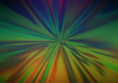 Dark Multicolor, Rainbow vector bokeh pattern. Stock Illustration