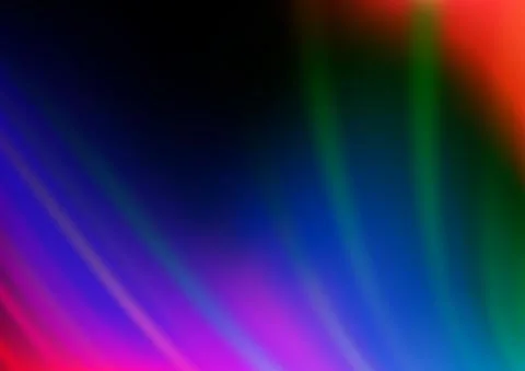Dark Multicolor, Rainbow vector bokeh pattern. Stock Illustration