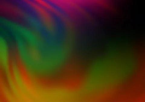 Dark Multicolor, Rainbow vector bokeh and colorful pattern. Stock Illustration