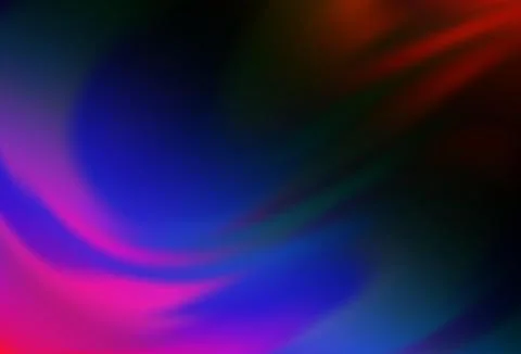 Dark Multicolor, Rainbow vector colorful blur background. Illustrazione stock