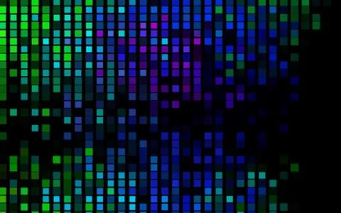 Dark Multicolor, Rainbow vector cover in polygonal style. Stock Illustration
