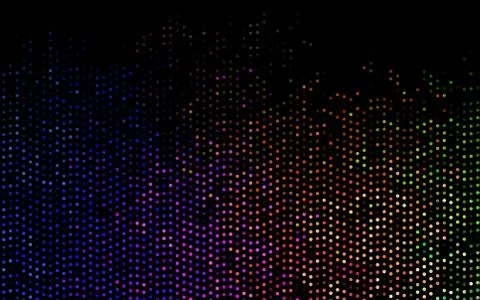Dark Multicolor, Rainbow vector cover with spots. Stock Illustration