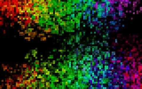 Dark Multicolor, Rainbow vector cover in polygonal style. Stock Illustration