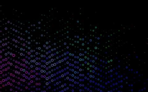 Dark Multicolor, Rainbow vector cover with spots. Stock Illustration