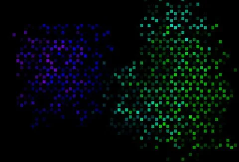 Dark Multicolor, Rainbow vector cover with polygonal style. Stock Illustration